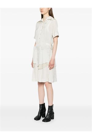 Ecru layered dress MAISON MARGIELA | S51DD0029MTN060729